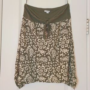 American Eagle Outfitters Strapless Tie Halter Top Olive Green Large